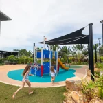 Kids Playing at the Pool area at Darwin Airport Resorts